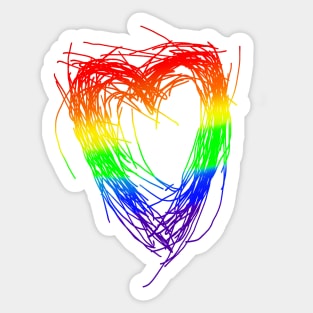 Pride heart Sticker